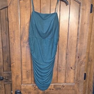 Elegant Teal Evening Dress